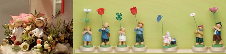 Blumenmädchen und Osterkinder