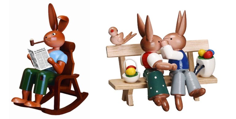 Hasenbank und Knickohrhasen